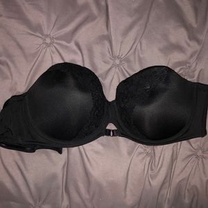TORRID Black with Lace strapless bra